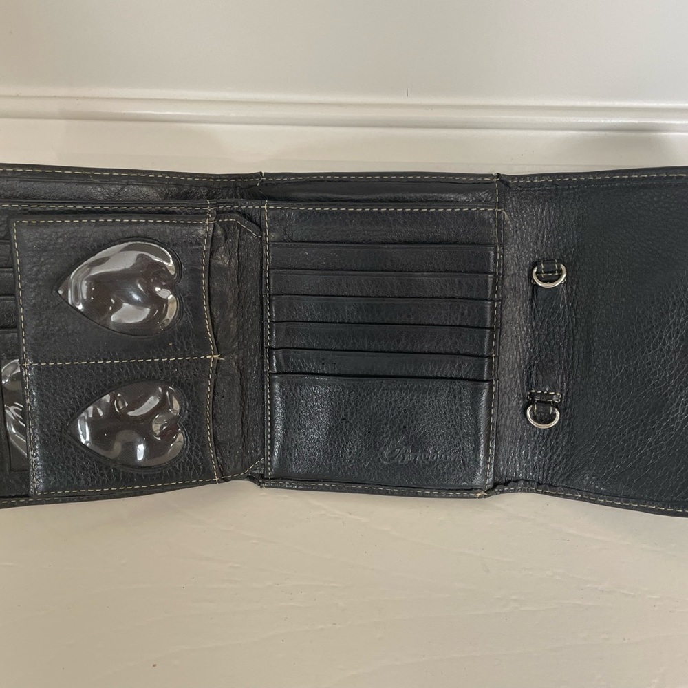 Brighton Black Leather Wallet/Crossbody - Picture 3 of 7
